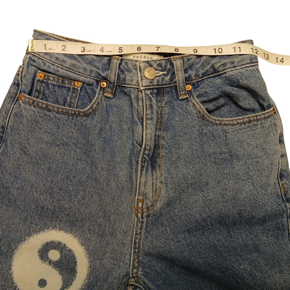 PacSun Yin Yang Denim Jeans Size 26 - Picture 4 of 11